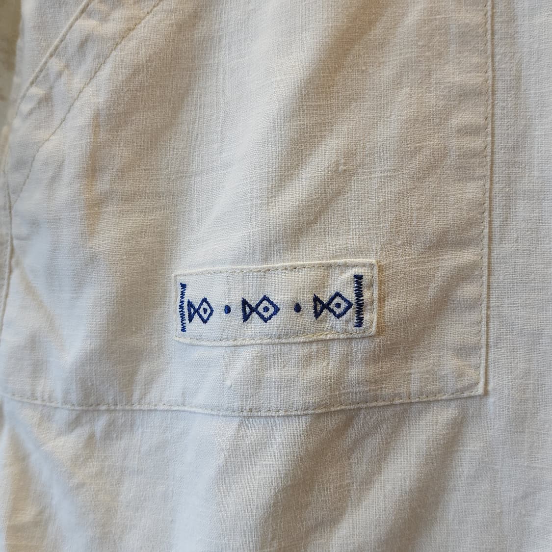 90s 빈티지 스커트 유럽  화이트 스커트 미니스커트 물고기자수 3 상품이미지4