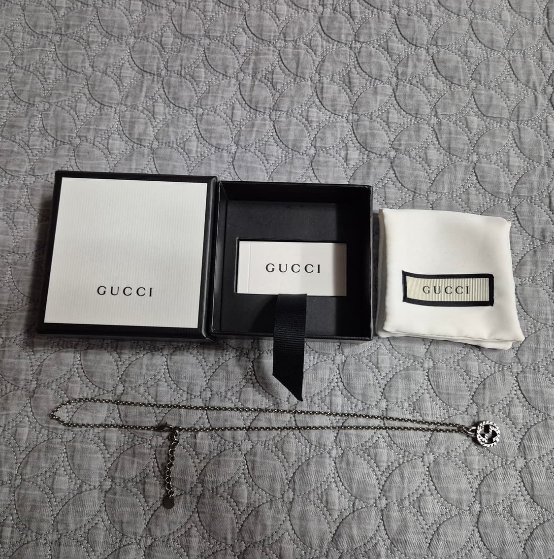 (정품) 구찌 인터로킹 GG 목걸이 (명품 목걸이 실버 팬던트) 상품이미지2