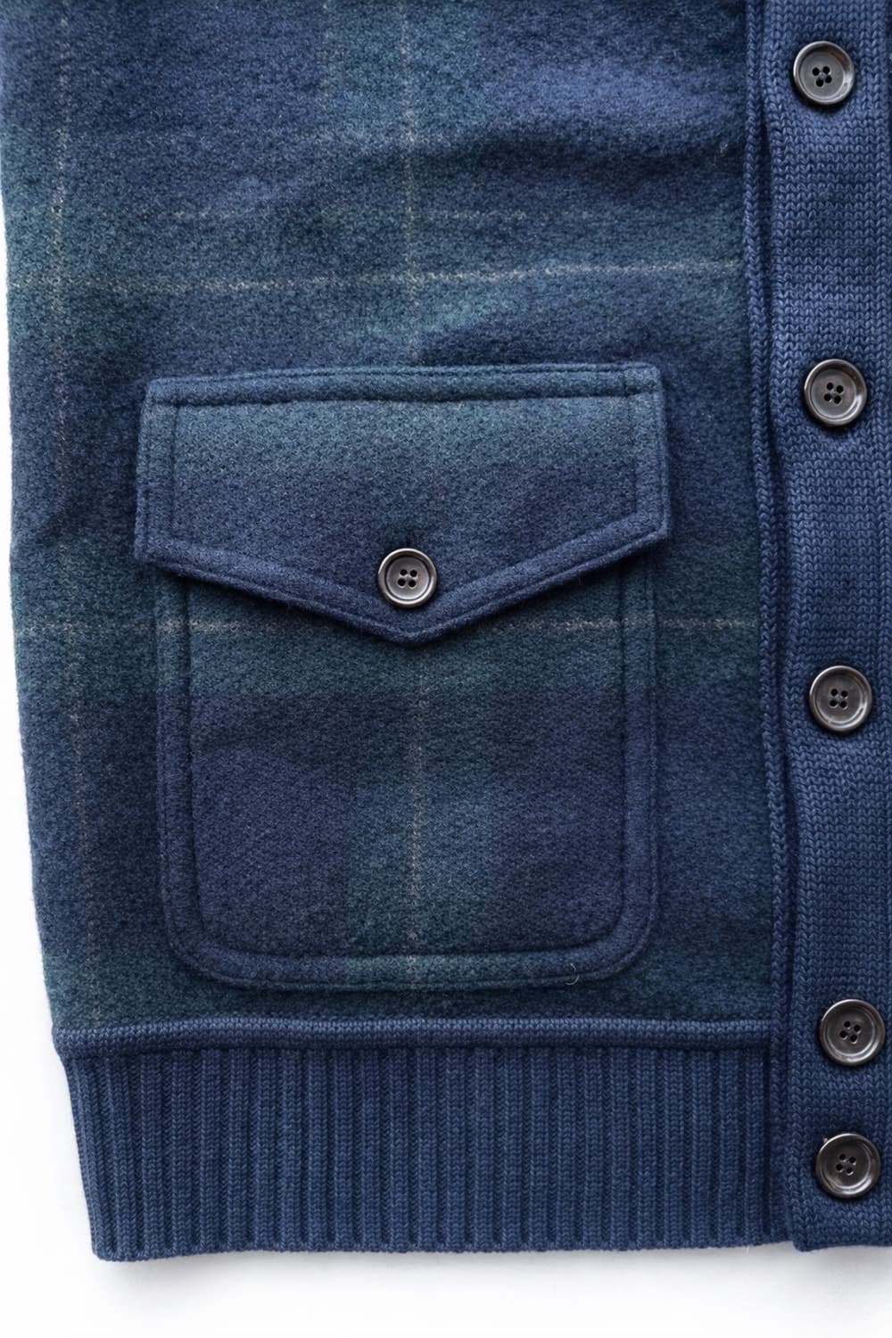 폴로 블랙와치 숄카라 가디건 상품이미지7