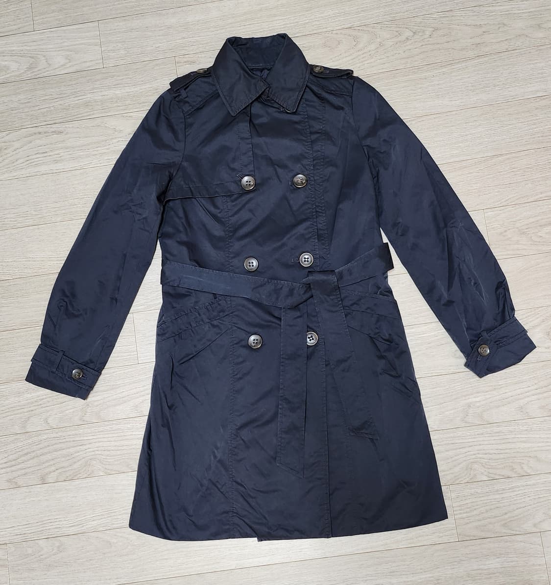 VISIT in NEWYORK 브랜드 차콜네이비  트렌치 상품이미지1