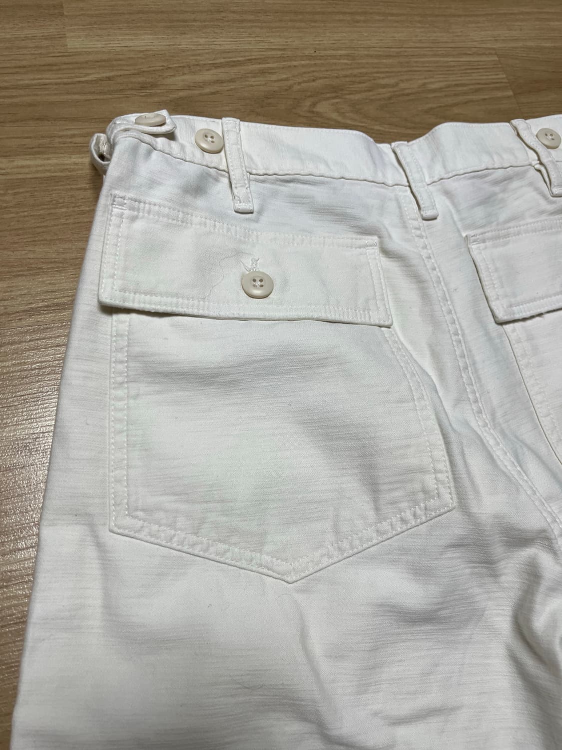 폴로 랄프로렌 베이지화이트 면바지 상품이미지5