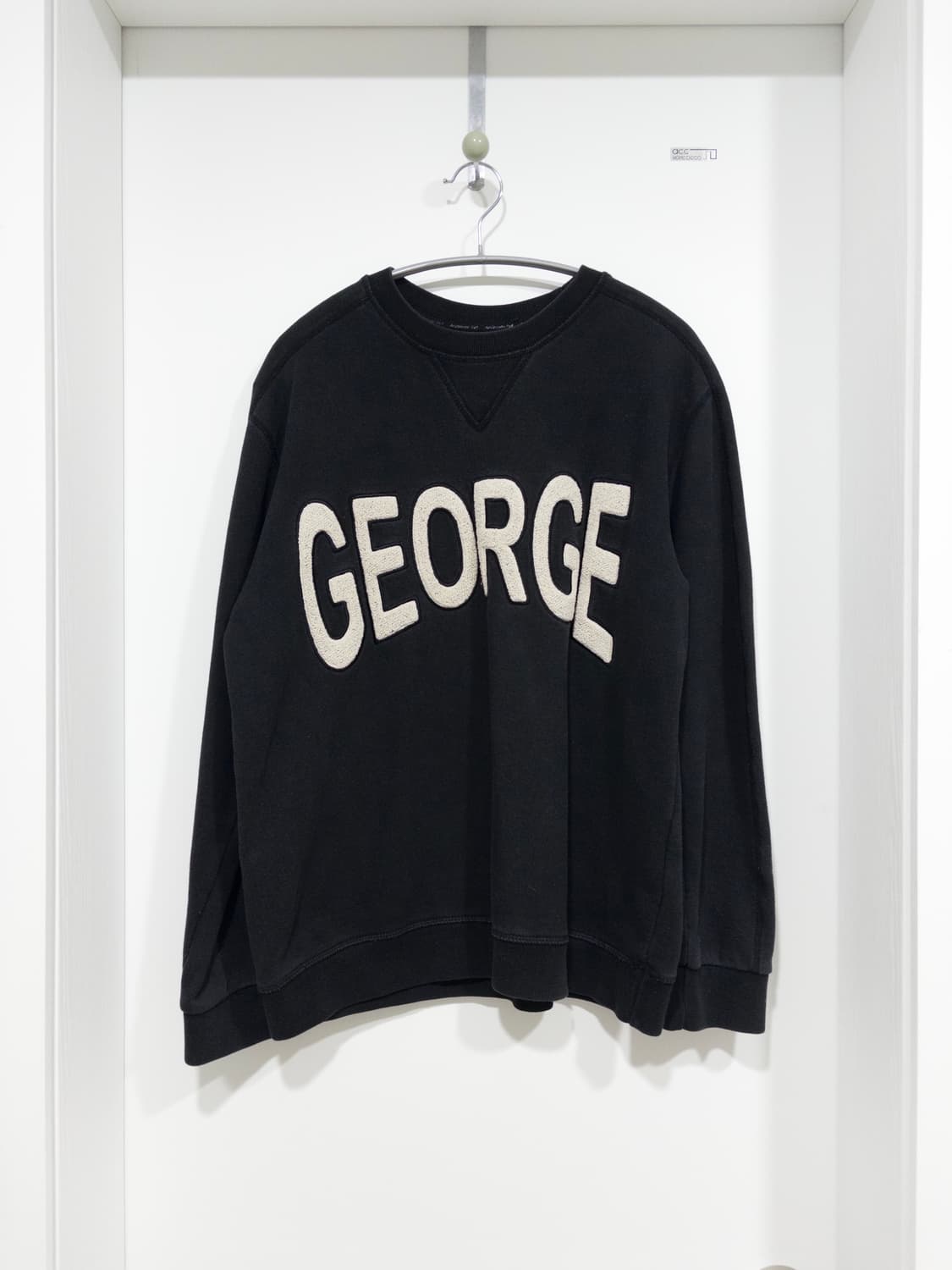 앤더슨벨 코튼 크루넥 빅로고 올드스쿨 맨투맨 / 블랙 S 상품이미지2