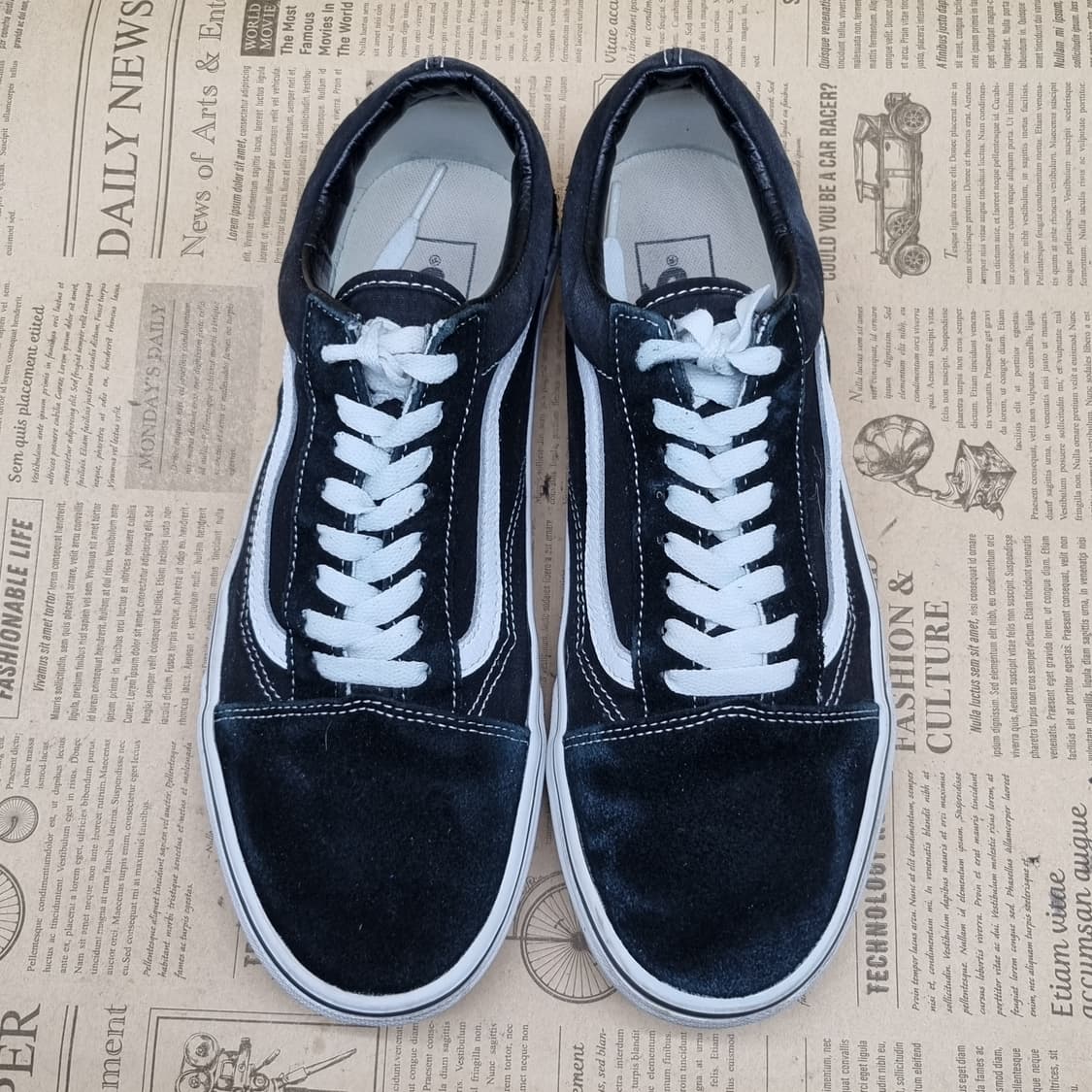 반스 올드스쿨 검흰 남성스니커즈 275 상품이미지2