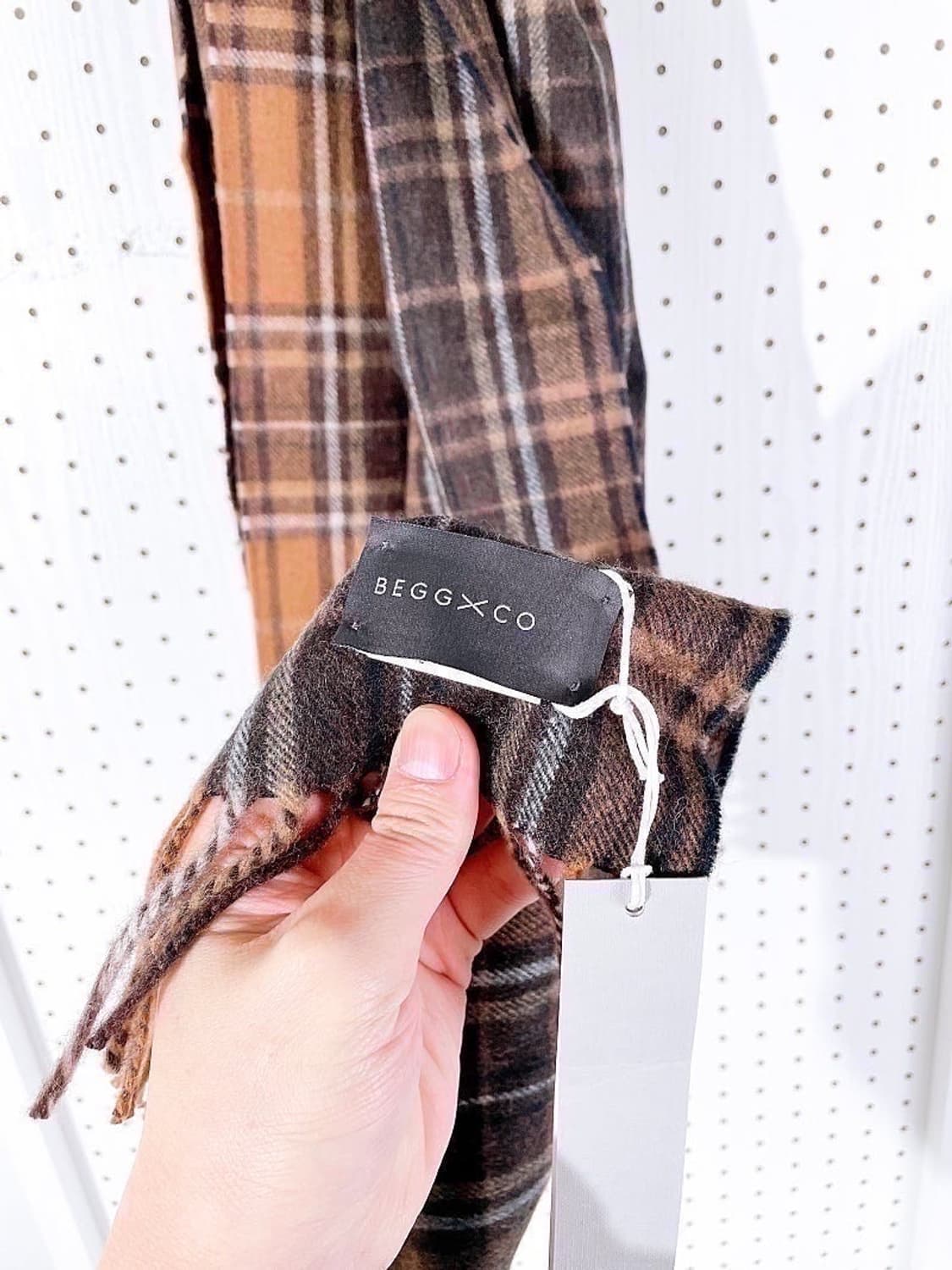 (정품/새상품) 베그앤코 브라운 울 캐시미어 블렌드 머플러 상품이미지2