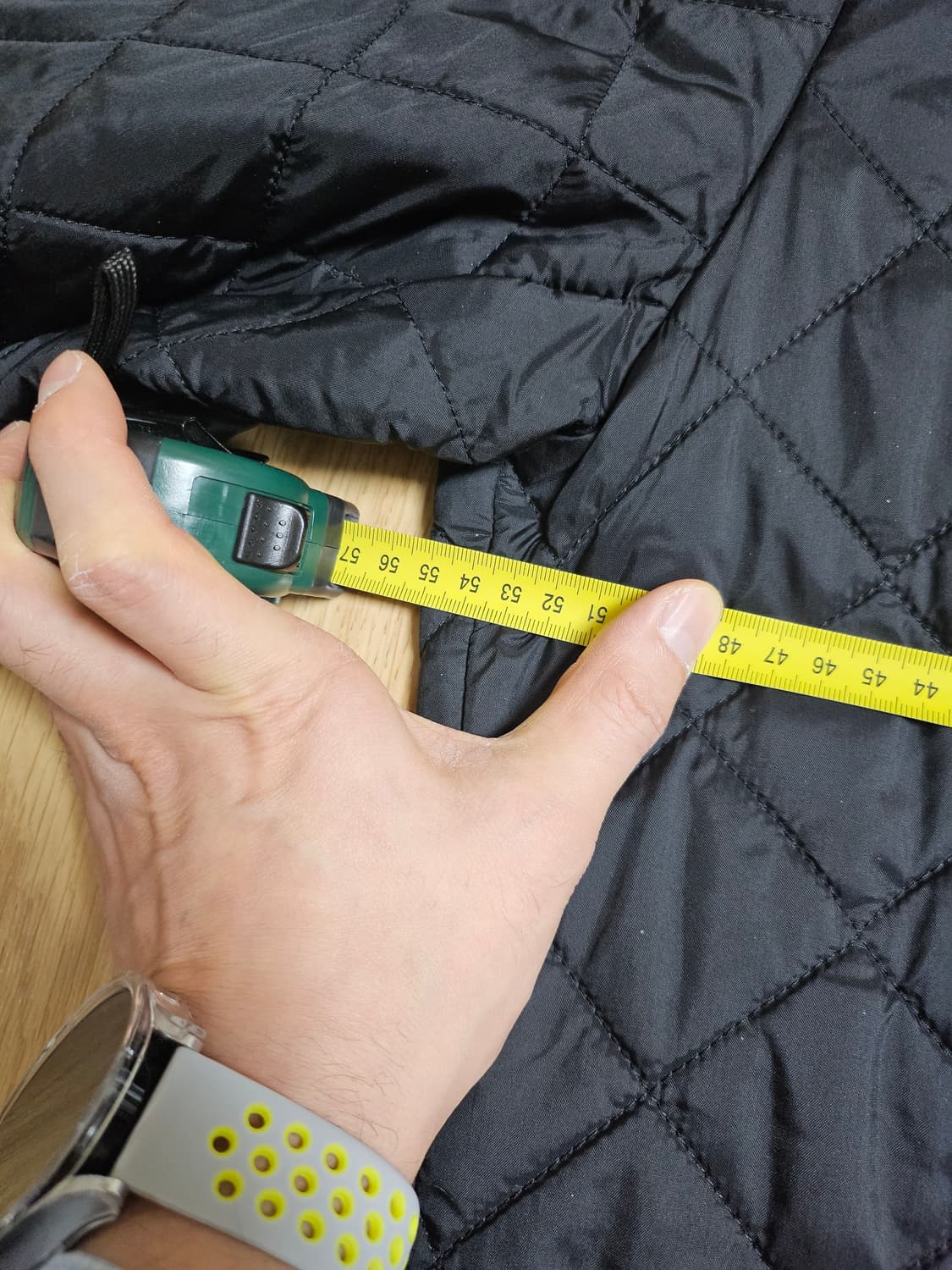 (M)바버 퀄팅 자켓  블랙 상품이미지3