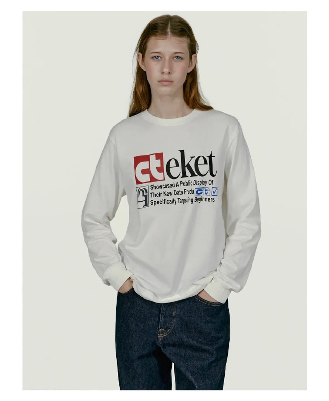 테켓 긴팔 긴팔티 롱슬리브 Plan L/S Tee White L 상품이미지5