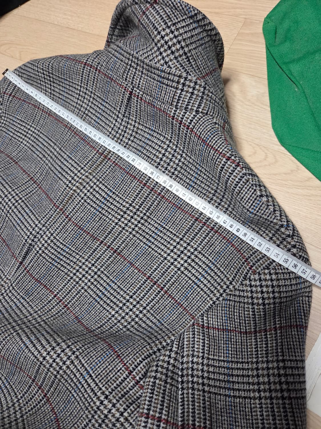 T.I FOR MAN 울 코트 체크 110 발마칸 싱글 체스터 xxl 상품이미지7