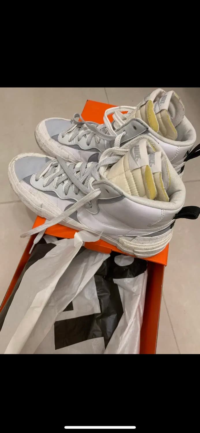 나이키 사카이 블레이져 미드 화이트 300 상품이미지3