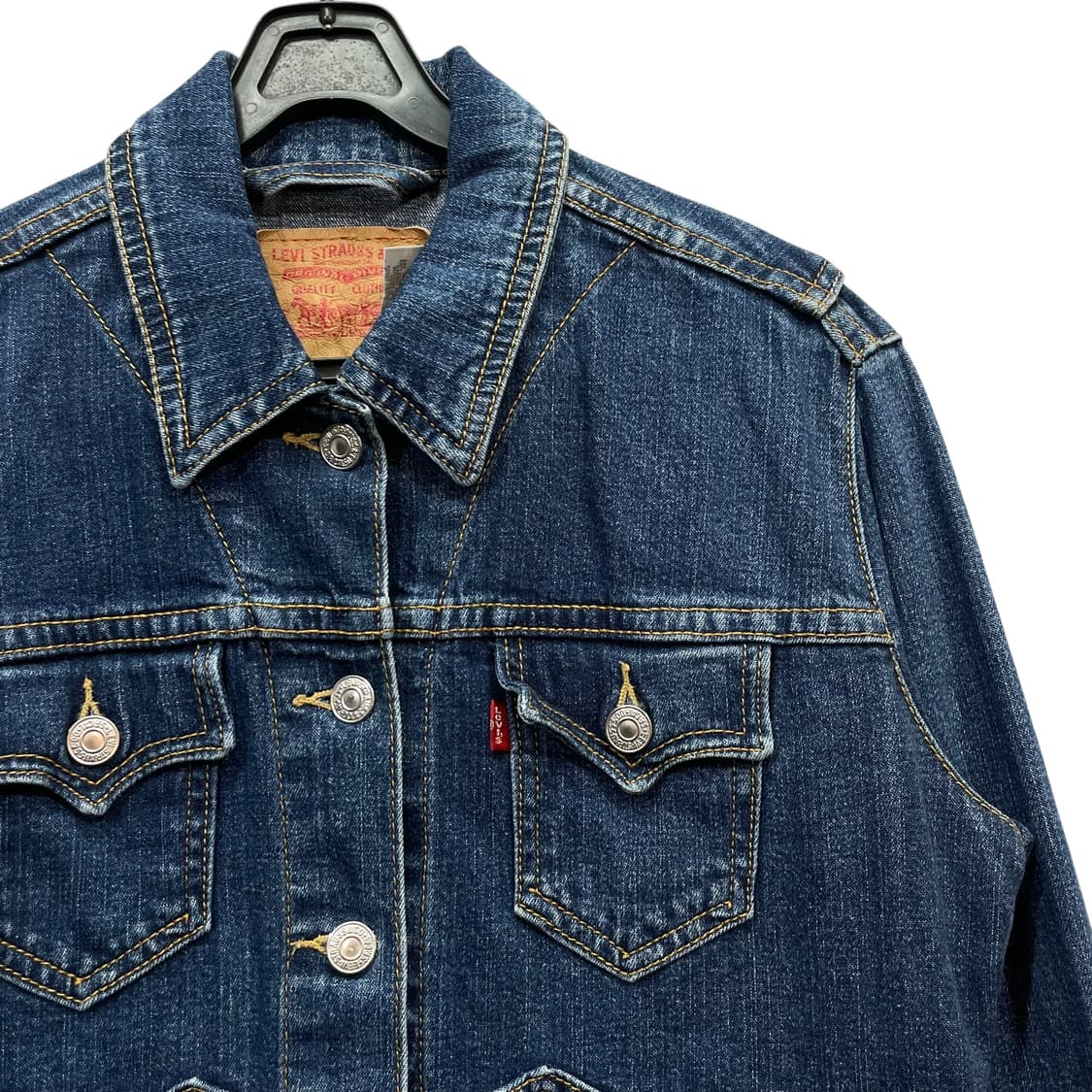Levi’s Cropped Denim Trucker Jacket 상품이미지3