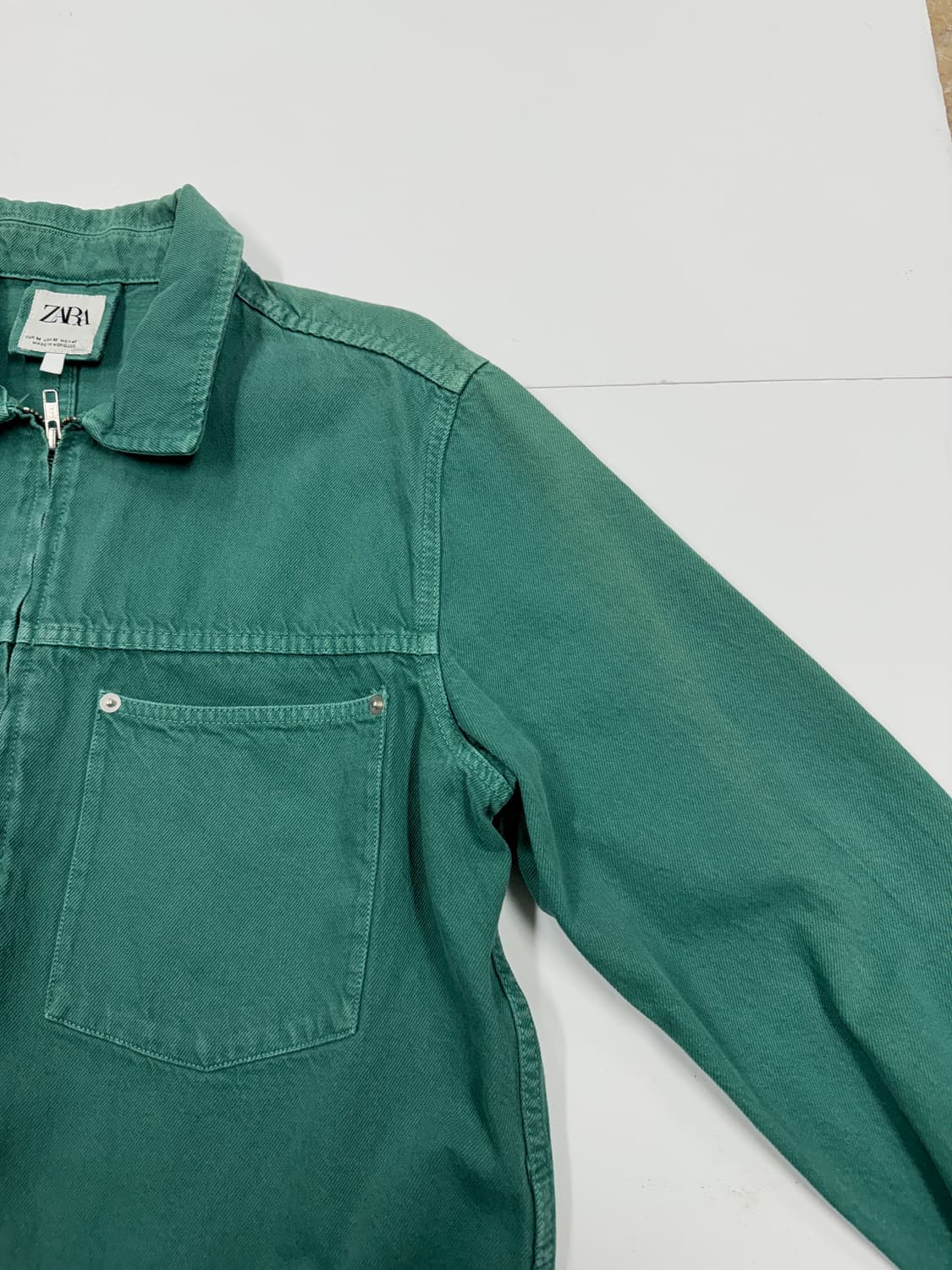 자라 빈티지 페이딩 데님자켓 상품이미지4