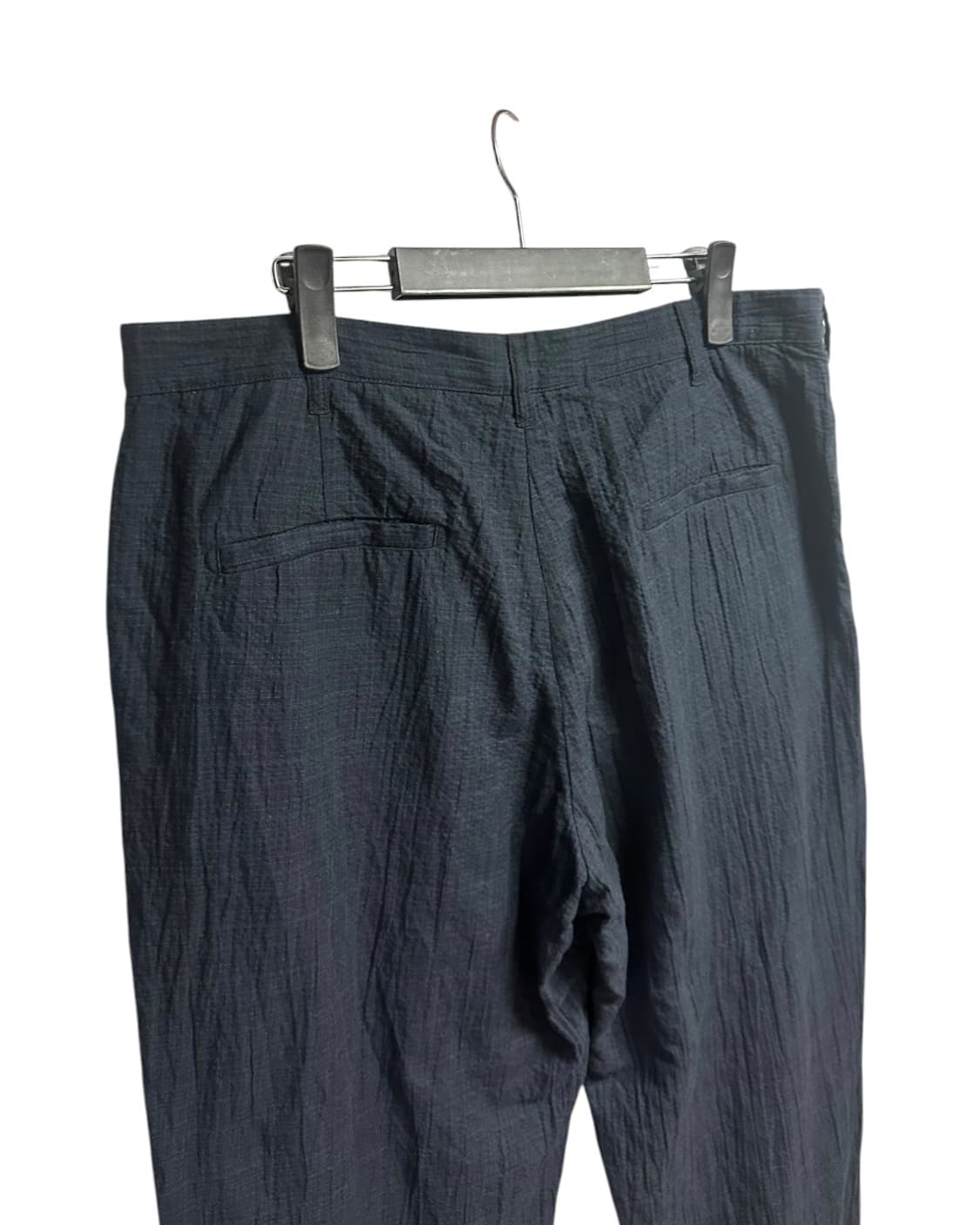 아르켓(ARKET) 네이비 체크 린넨 크링클 팬츠 54(36)size 상품이미지4