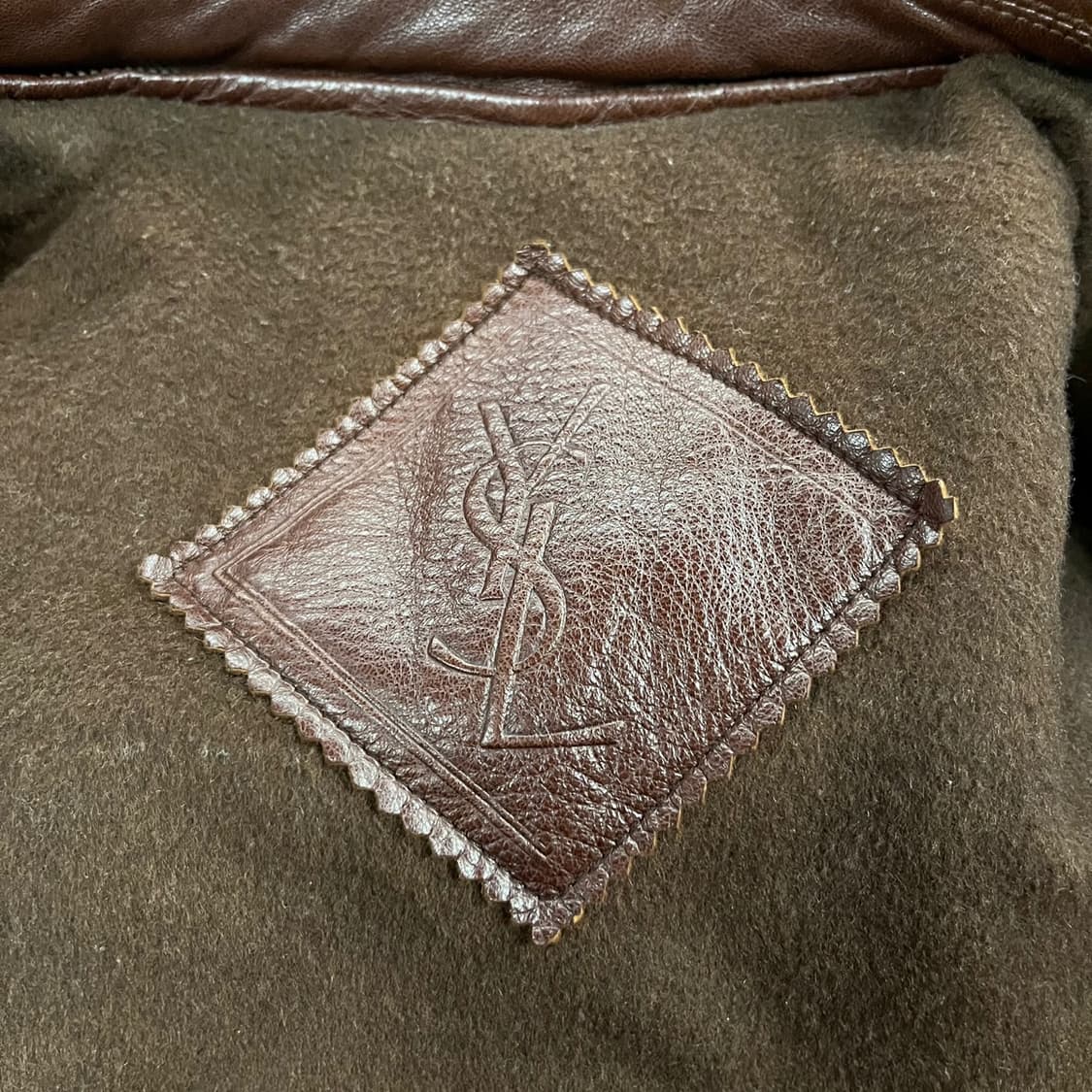 [정품/95] 입생로랑 빈티지 양가죽 자켓 b17 상품이미지8