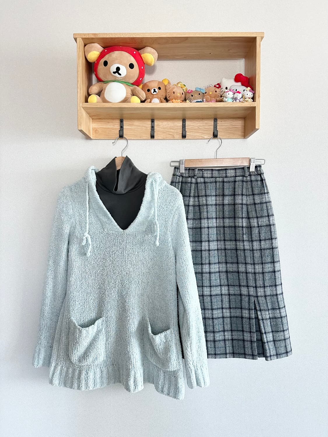 jpn 하구미 스즈코 모리걸 아오이유우 레이어드 코디세트 상품이미지1