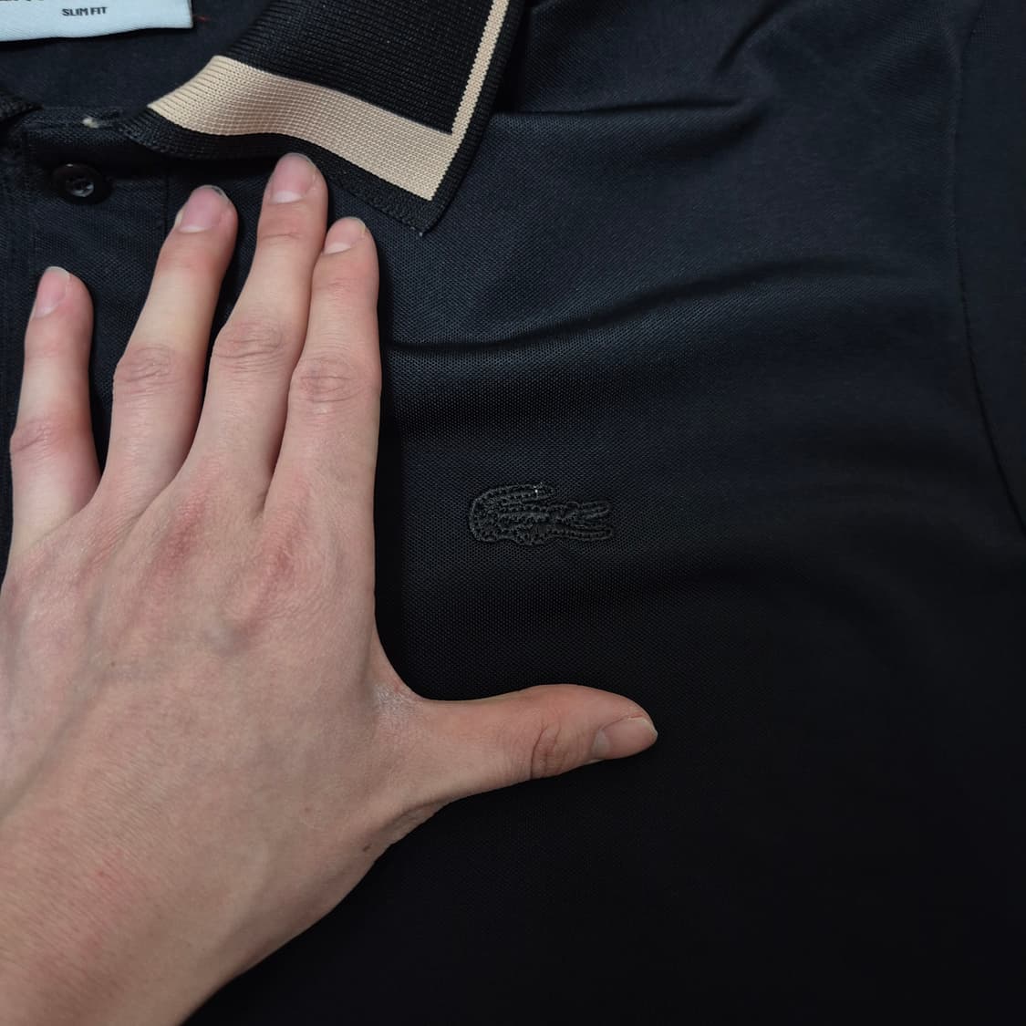 라코스테 슬림핏 반팔 카라티 M(95) 상품이미지5