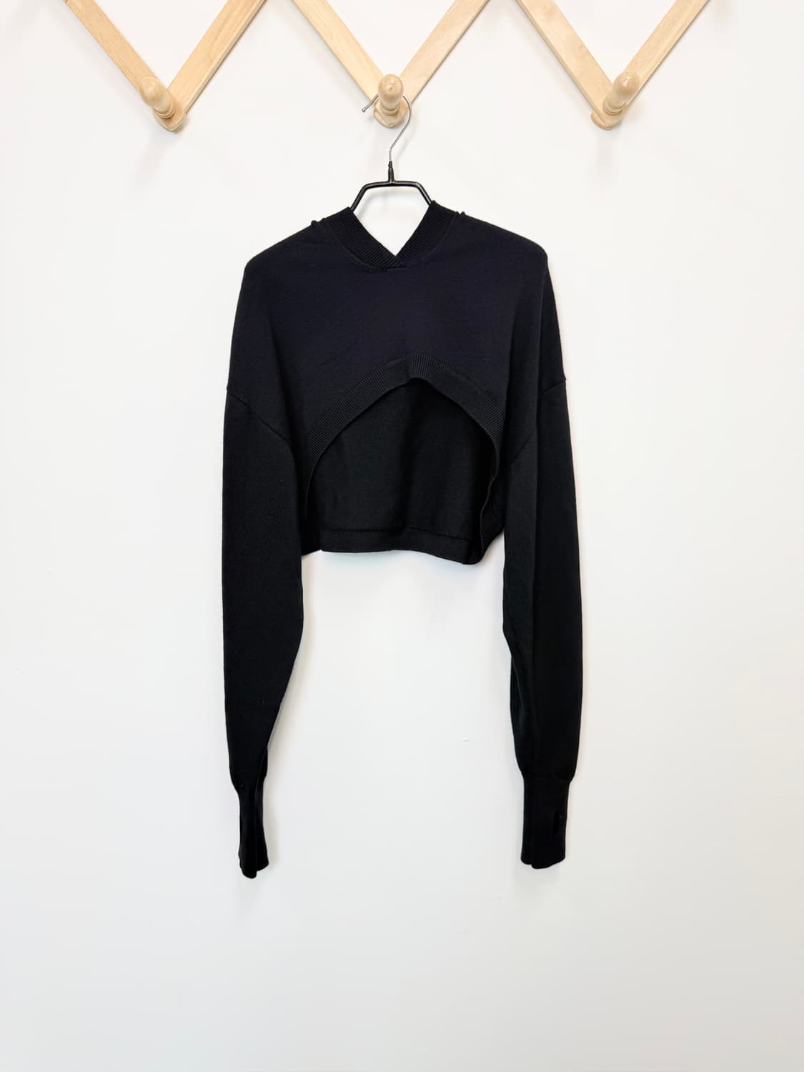 COS 크롭 하이브리드 울100 후디  상품이미지3