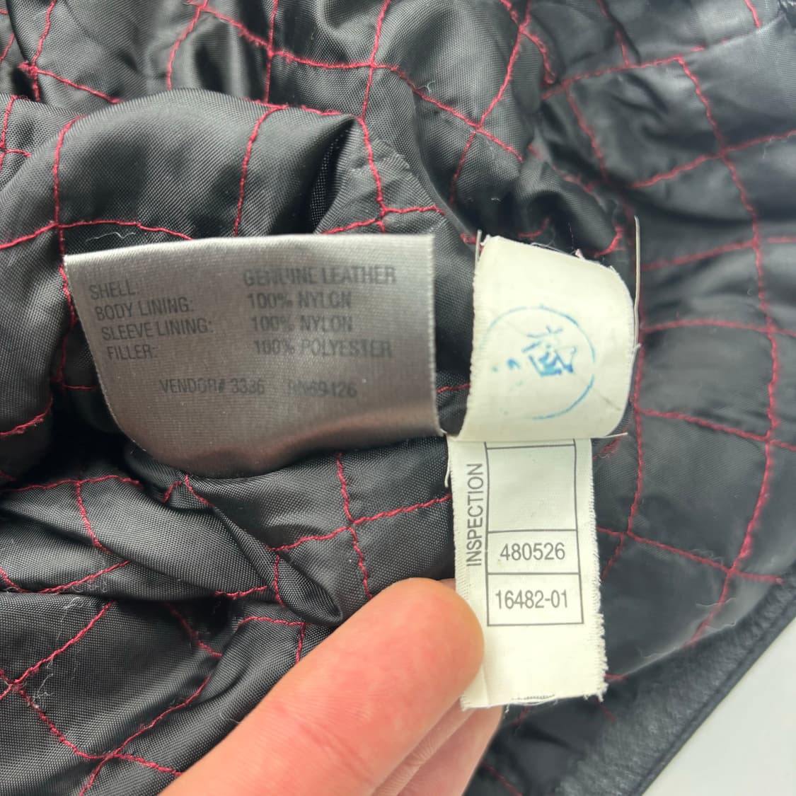 월슨레더 발마칸 램스킨 바이커 자켓 XL 상품이미지9