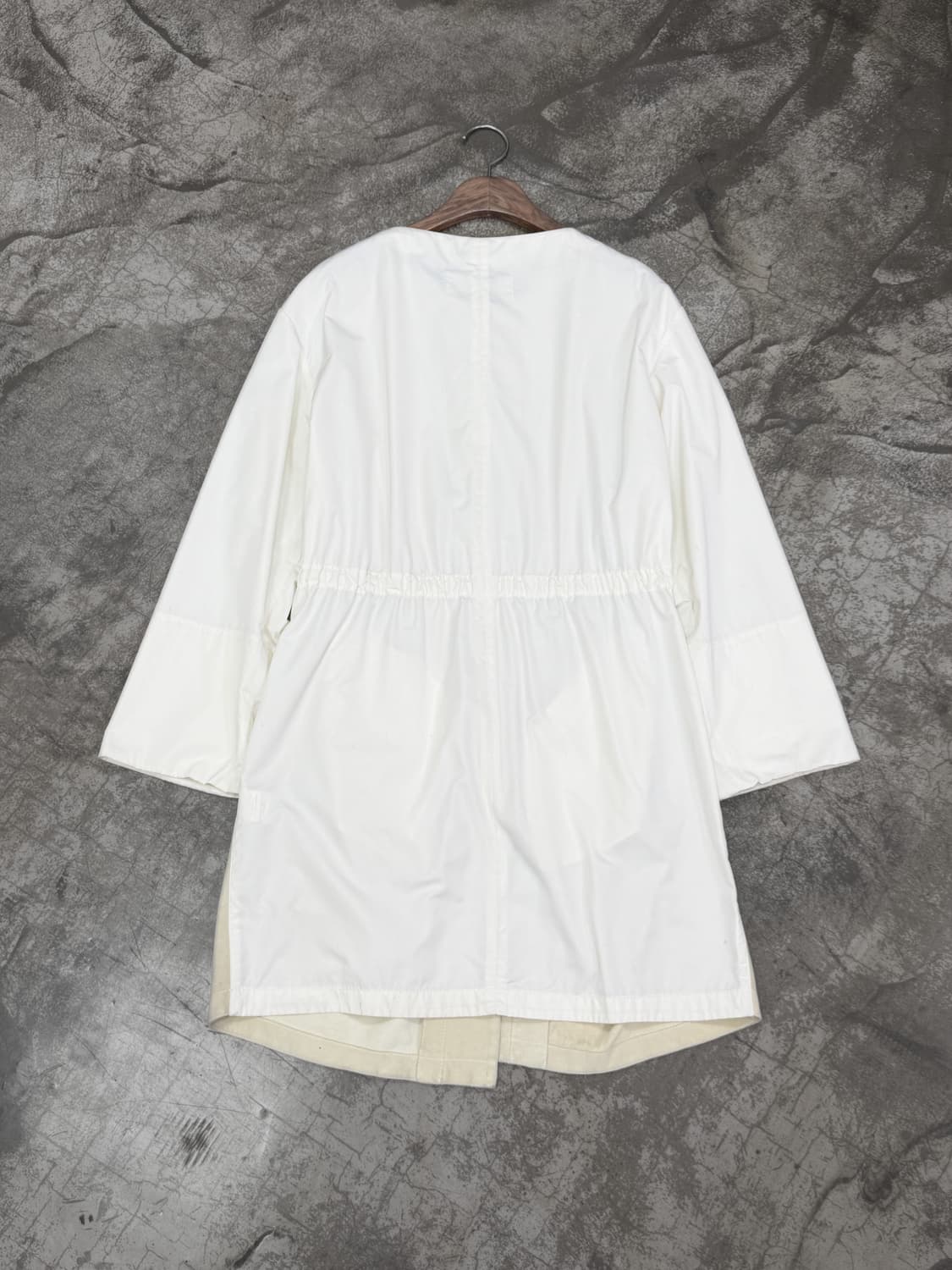 파비아나 필리피 모닐리 스웨이드 패널 드로스트링 코트 상품이미지5