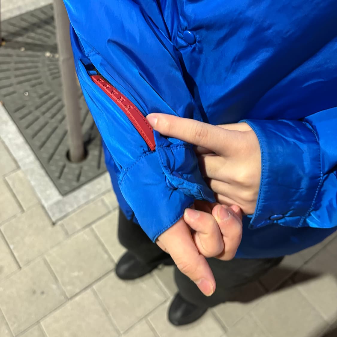 프라다 스포츠 리버시블 블루 후드 자켓 상품이미지3