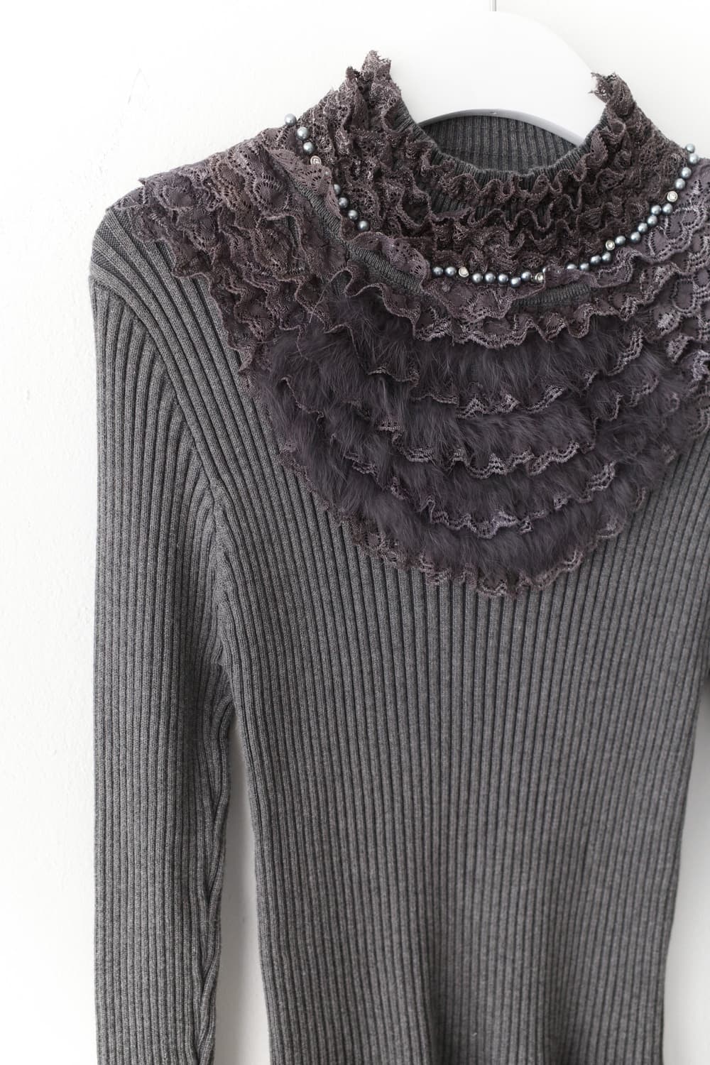 fur frill knit 상품이미지3