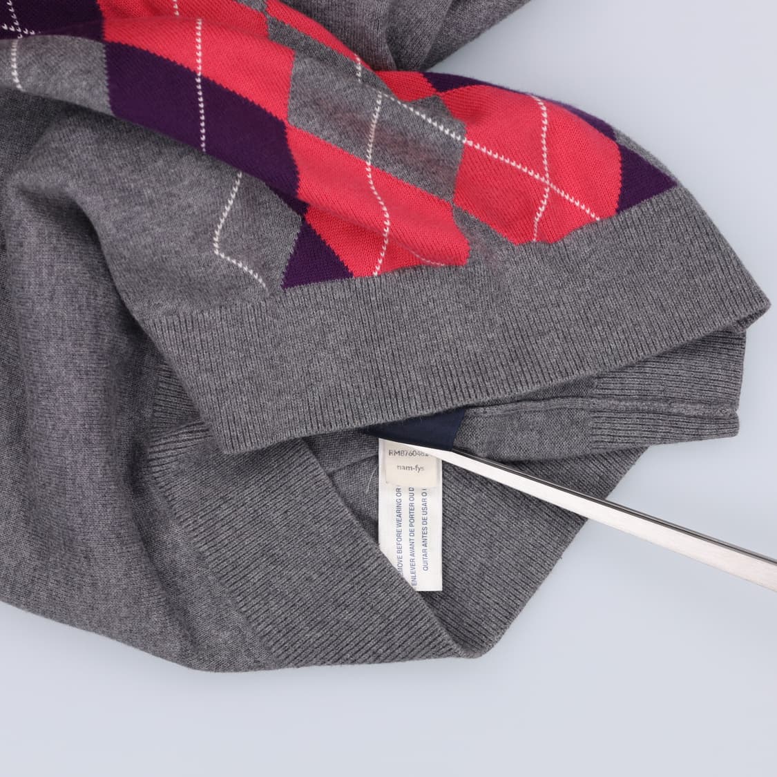 [M] 타미힐피거 여성 아가일패턴 니트 1103HR1 상품이미지7