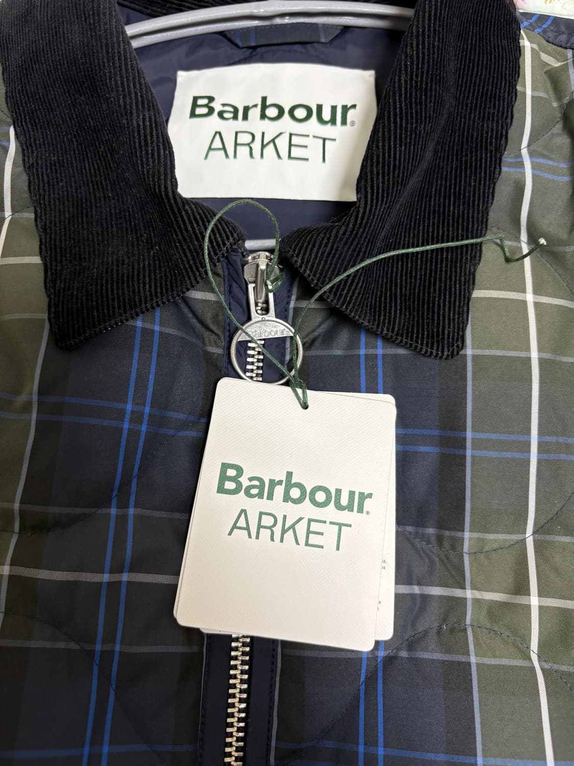 바버 아르켓 콜라보 다운 파카 퀄팅 자켓 패딩 L 상품이미지3