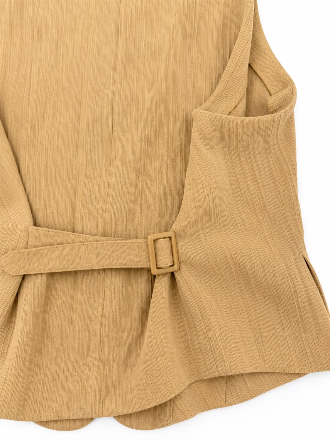 Mustard Bamboo  Linen Vest Vest 상품이미지6