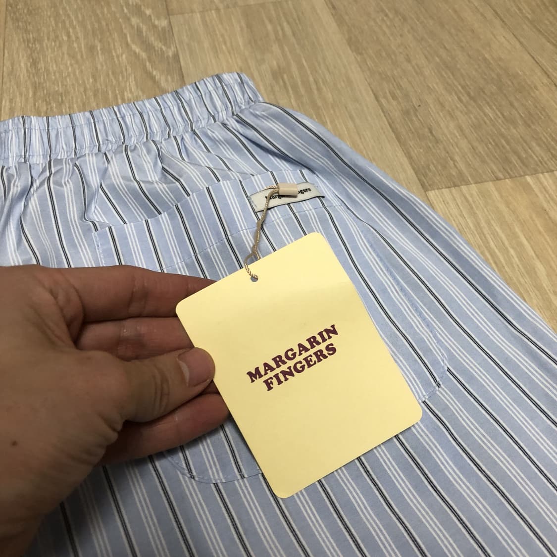 (우먼스 F) 새상품 마가린 핑거스 라운드 레이스 쇼츠 스카이 블루 상품이미지9