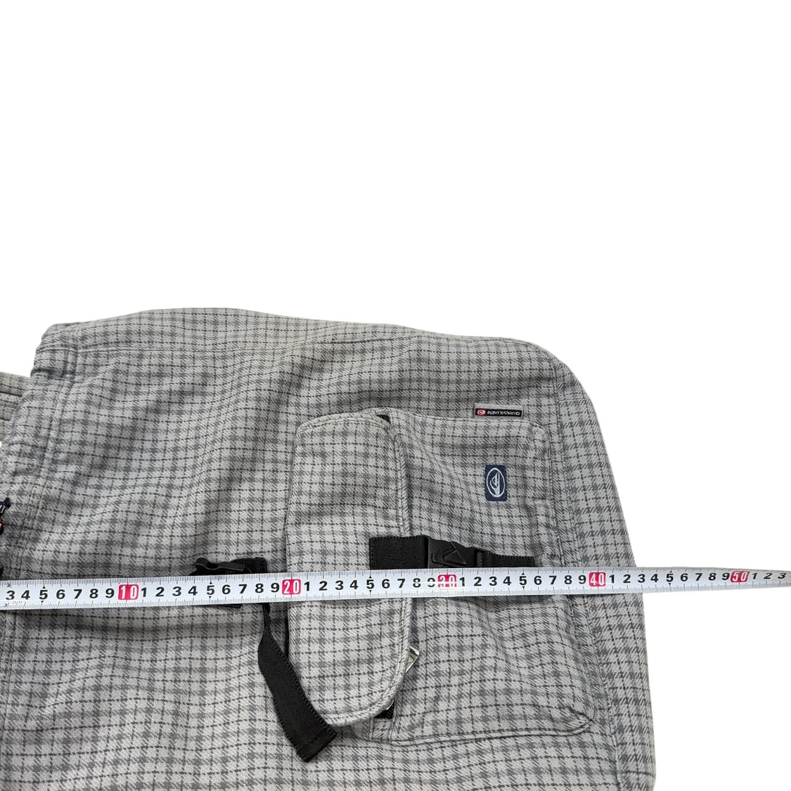 퀵실버 빈티지 Y2K 체크 복조리 드로우 스트링 포켓 백팩 가방 상품이미지9