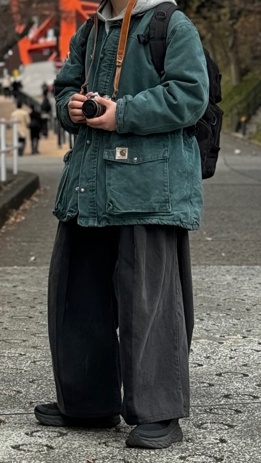 칼하트 오버핏 워크 자켓 그린 상품이미지2