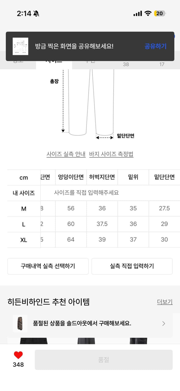 [M]히든비하인드 카모팬츠 상품이미지3