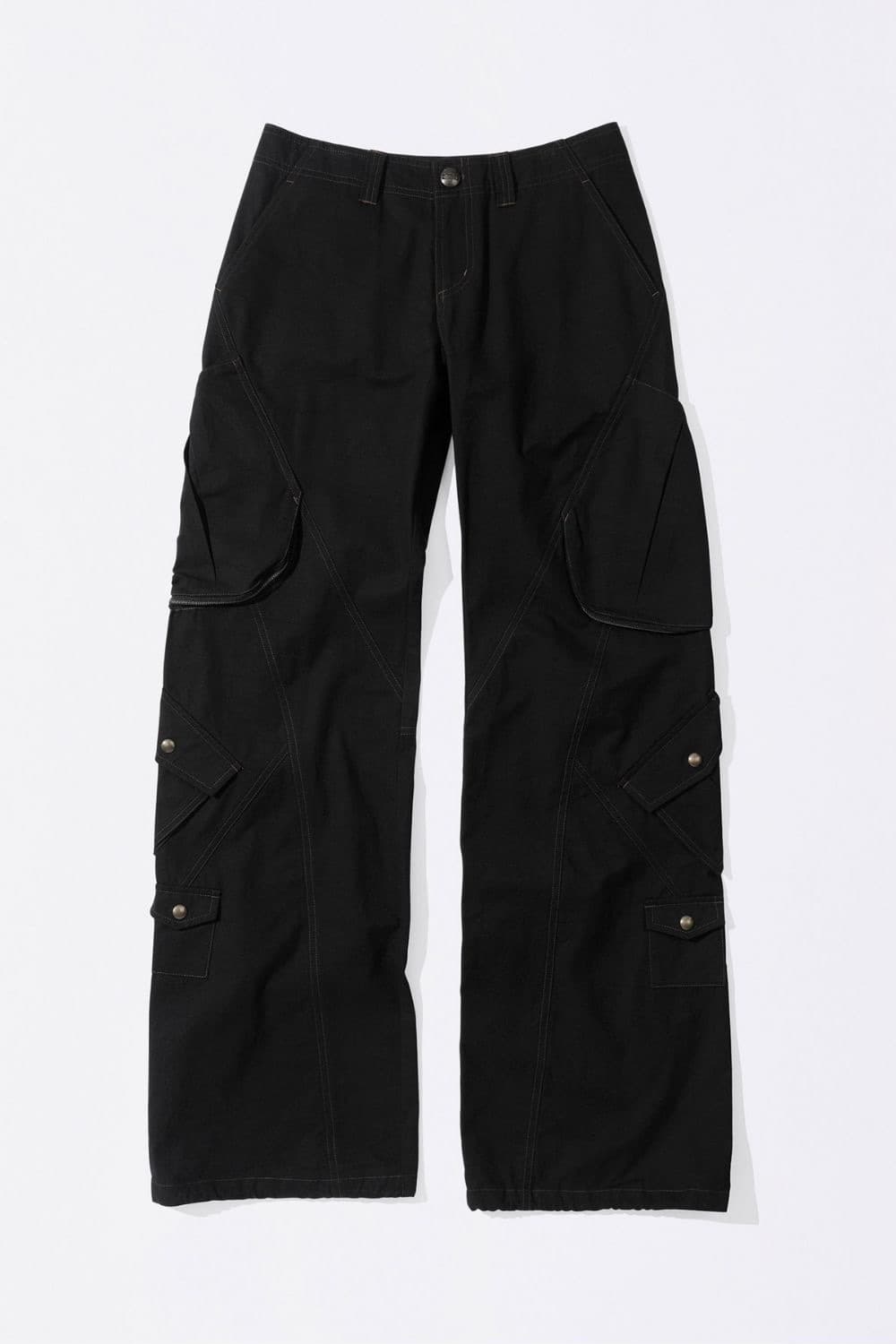스컬프터 워시드 카고 팬츠 블랙 상품이미지1