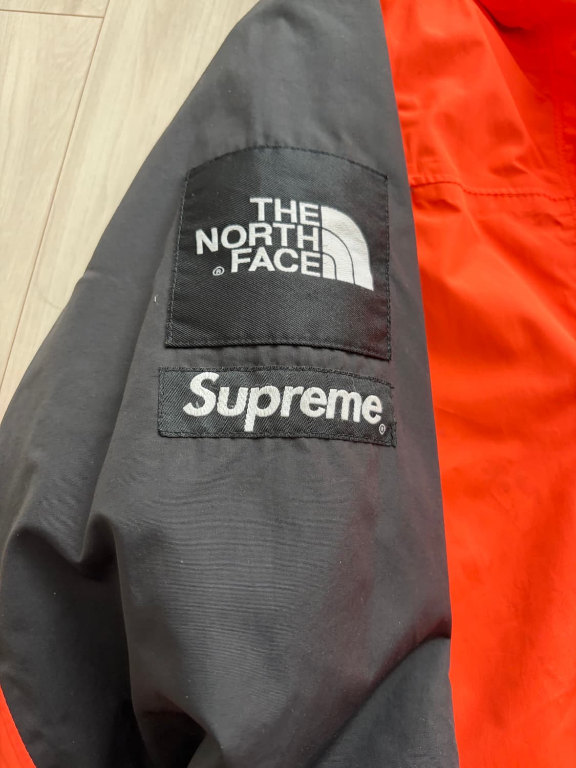 슈프림 X 노스페이스 1990 마운틴 자켓 오렌지 블랙 L 상품이미지2