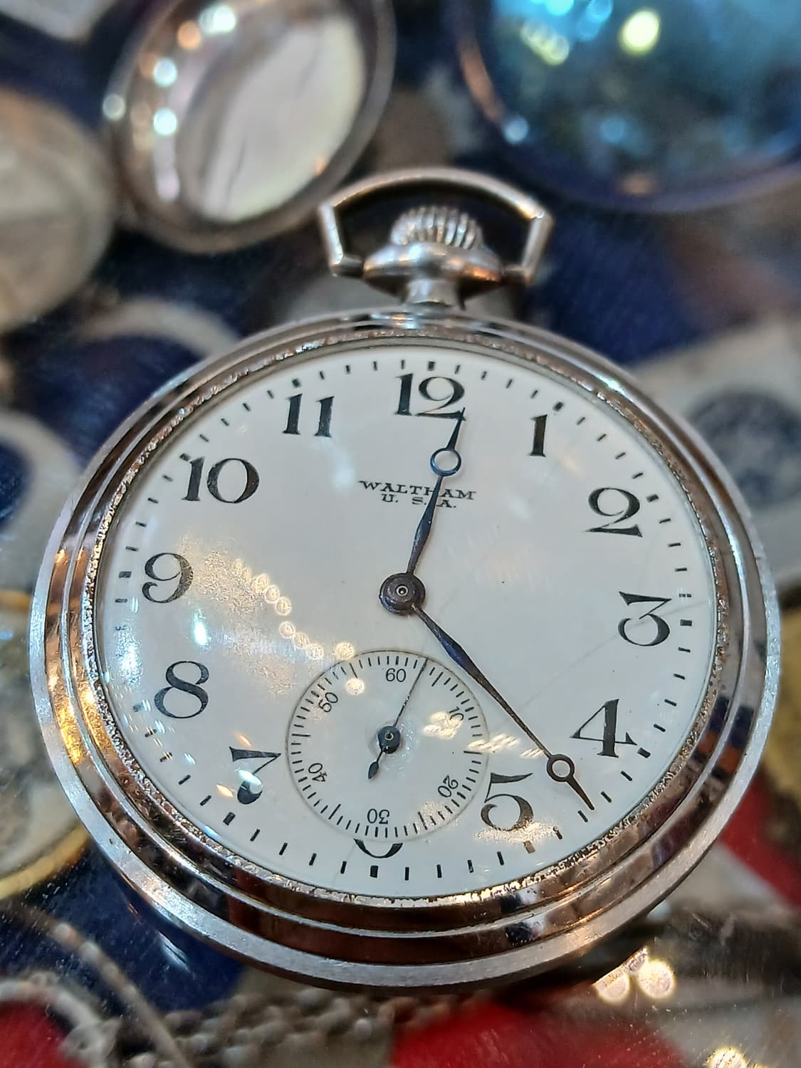 미국 빈티지 월섬  (WALTHAM U.S.A )기계식 회중시계 상품이미지2