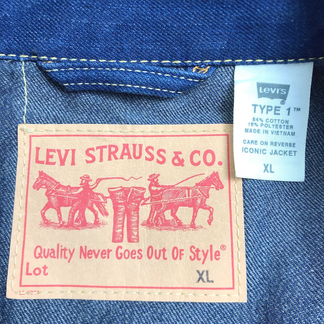 리바이스 타입원 데님 베스트 조끼 남성XL 상품이미지9