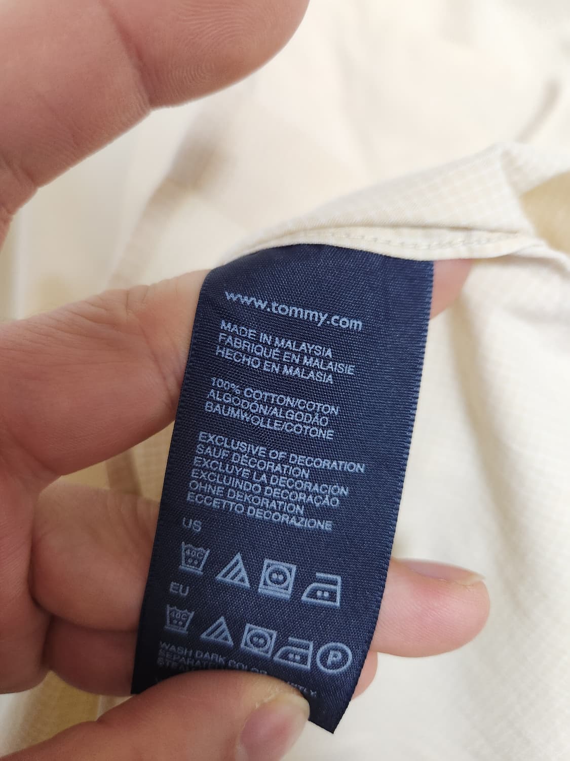 타미힐피거Tommy 체크 셔츠 M - S158 상품이미지6