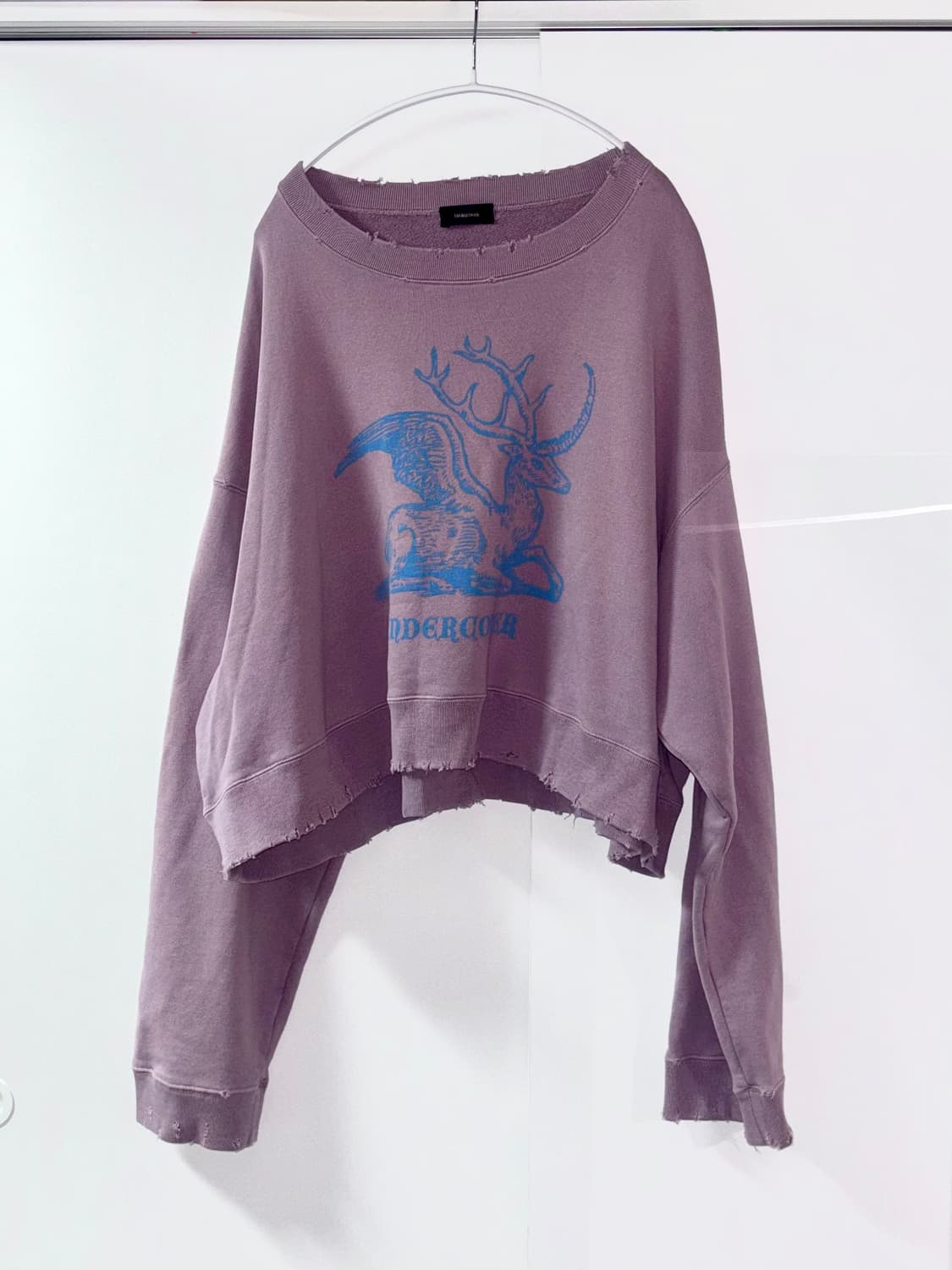 언더커버 크롭 스웻 라벤더 상품이미지1