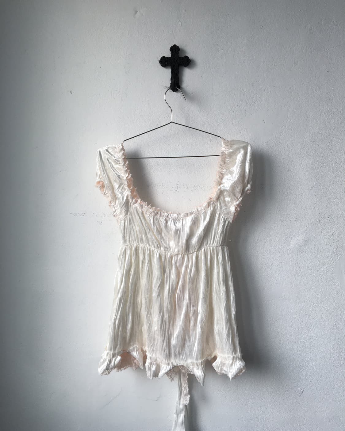 Liz Lisa lace trimming velvet top 상품이미지6