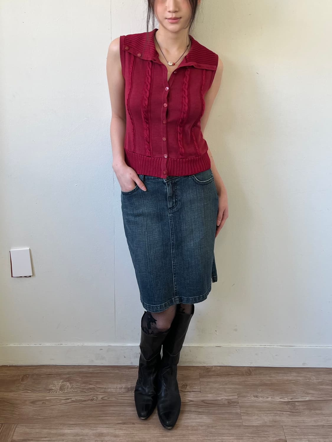 Gamel Road 데님 스커트 상품이미지4