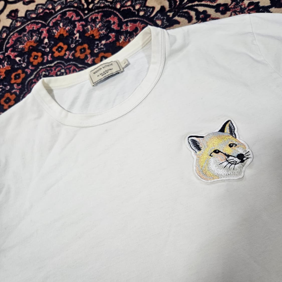 메종키츠네 20ss 빅폭스 패치드 반팔 L size 상품이미지3