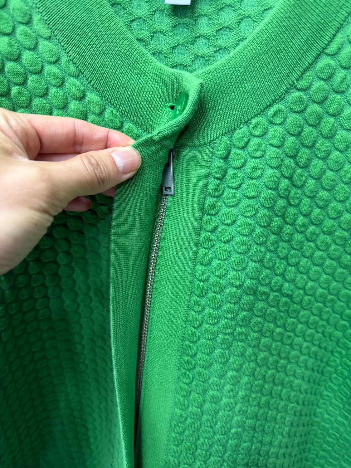 정품) COS 코스 여성 그린 니트 가디건 M 상품이미지4