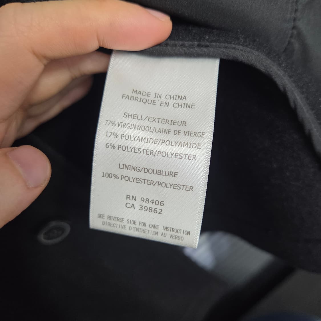 띠어리 버진울 하프 코트 M 상품이미지3