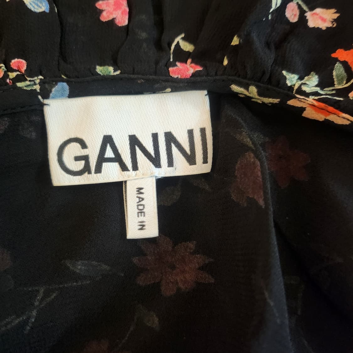 [GANNI] 꽃 패턴 랩 블라우스 가디건 상품이미지3