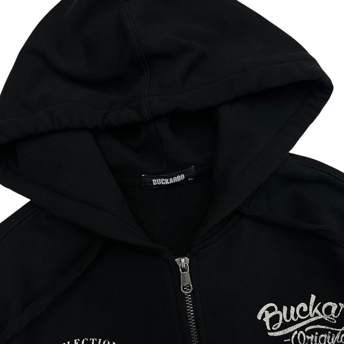 버커루 y2k 프린팅 블랙 후드집업 XL 상품이미지6