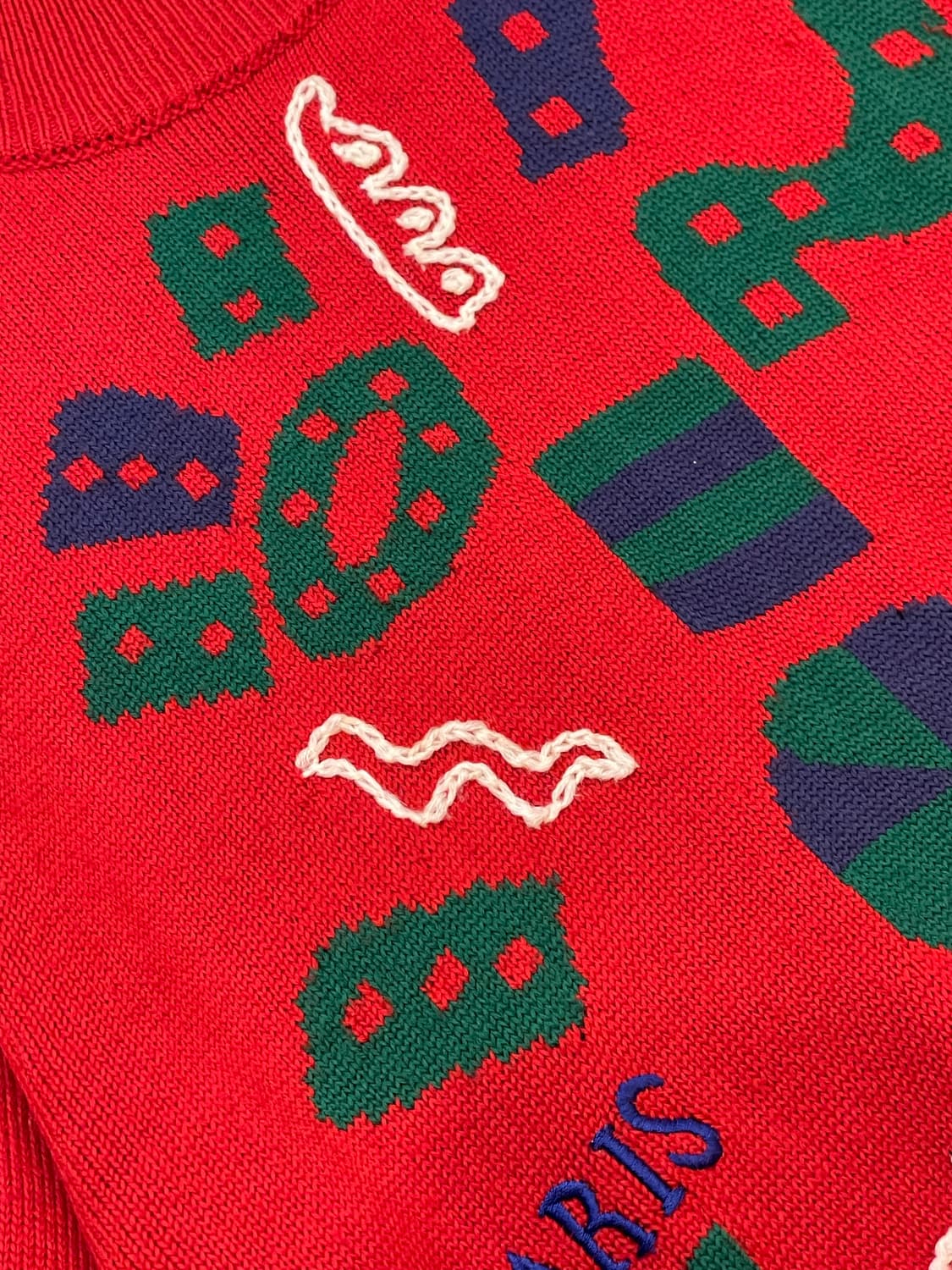 일본빈티지 paris 니트 상품이미지2