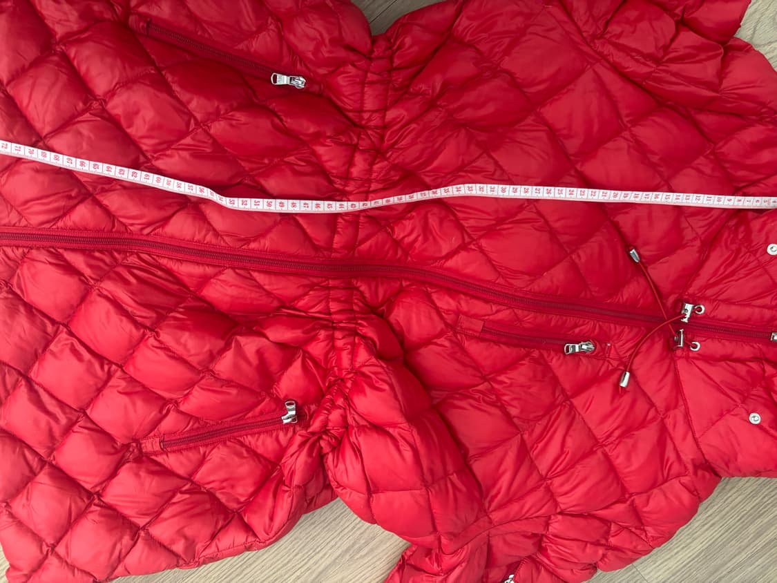 폴로 랄프로렌  경량 스트링 후드 구스 패딩 중기장 여성m 상품이미지6