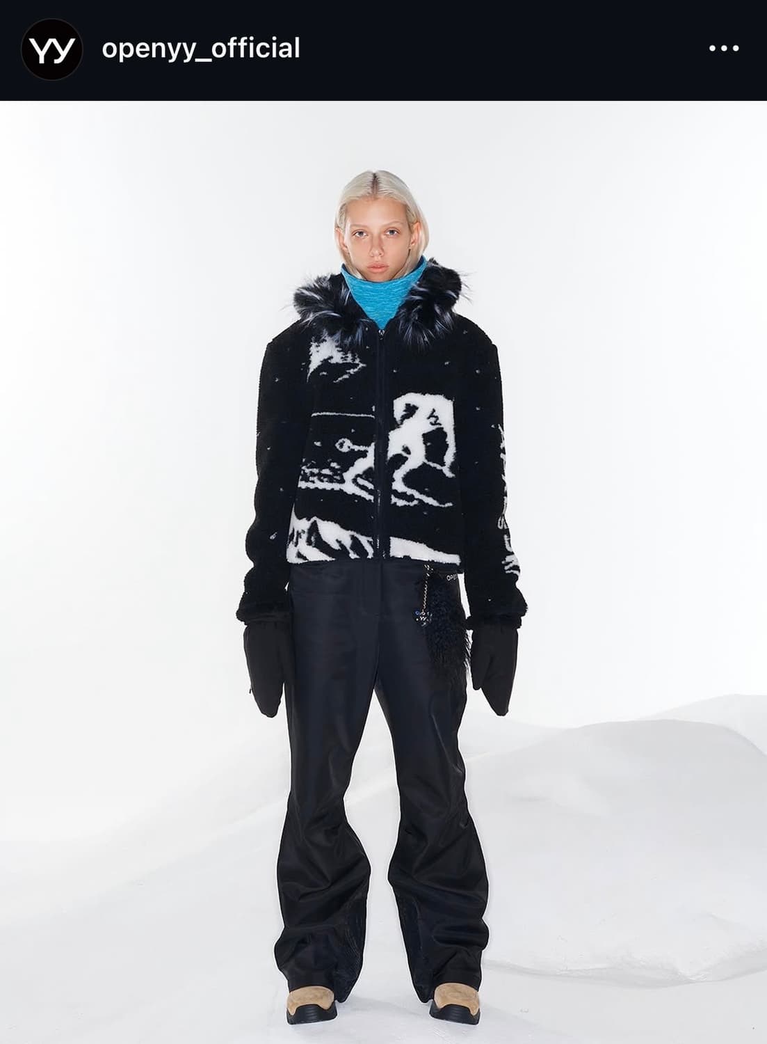 Open yy 오픈와이와이 팬츠 스키 바지 블랙 상품이미지1