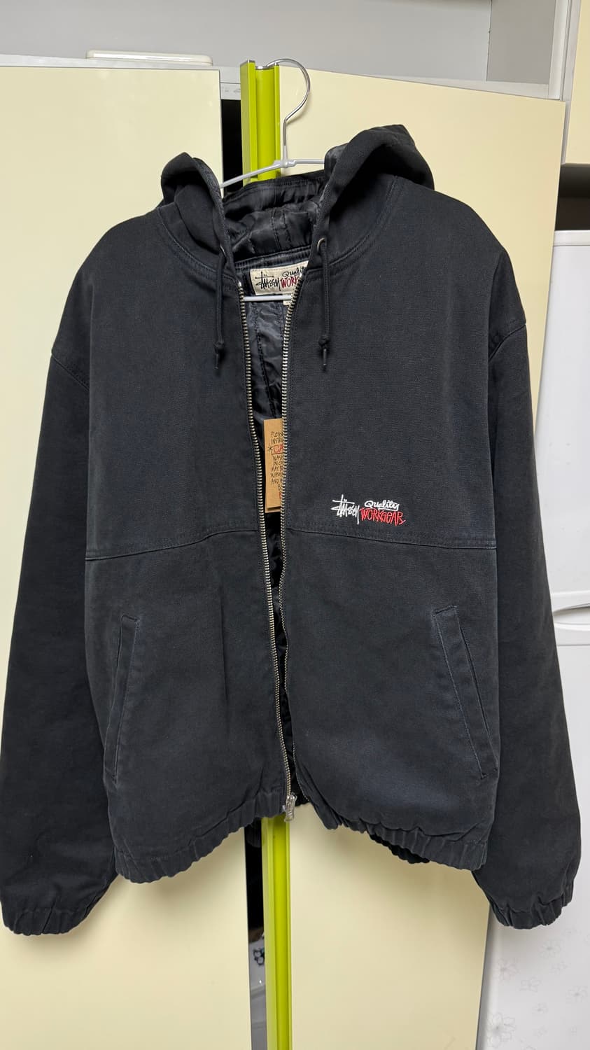 스투시 인슐레이티드 캔버스 워크 자켓 블랙 XL 상품이미지4