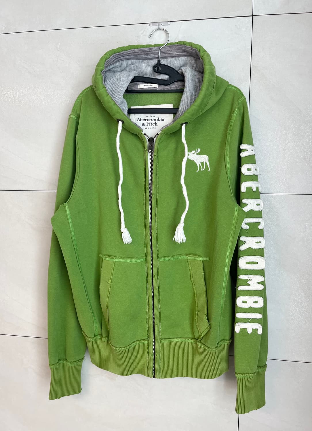 대장 아베크롬비 화이트 순록 말차 후드집업 [S] 상품이미지1