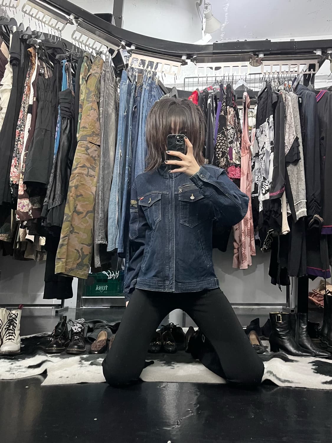 빈티지 데님 자켓 상품이미지1