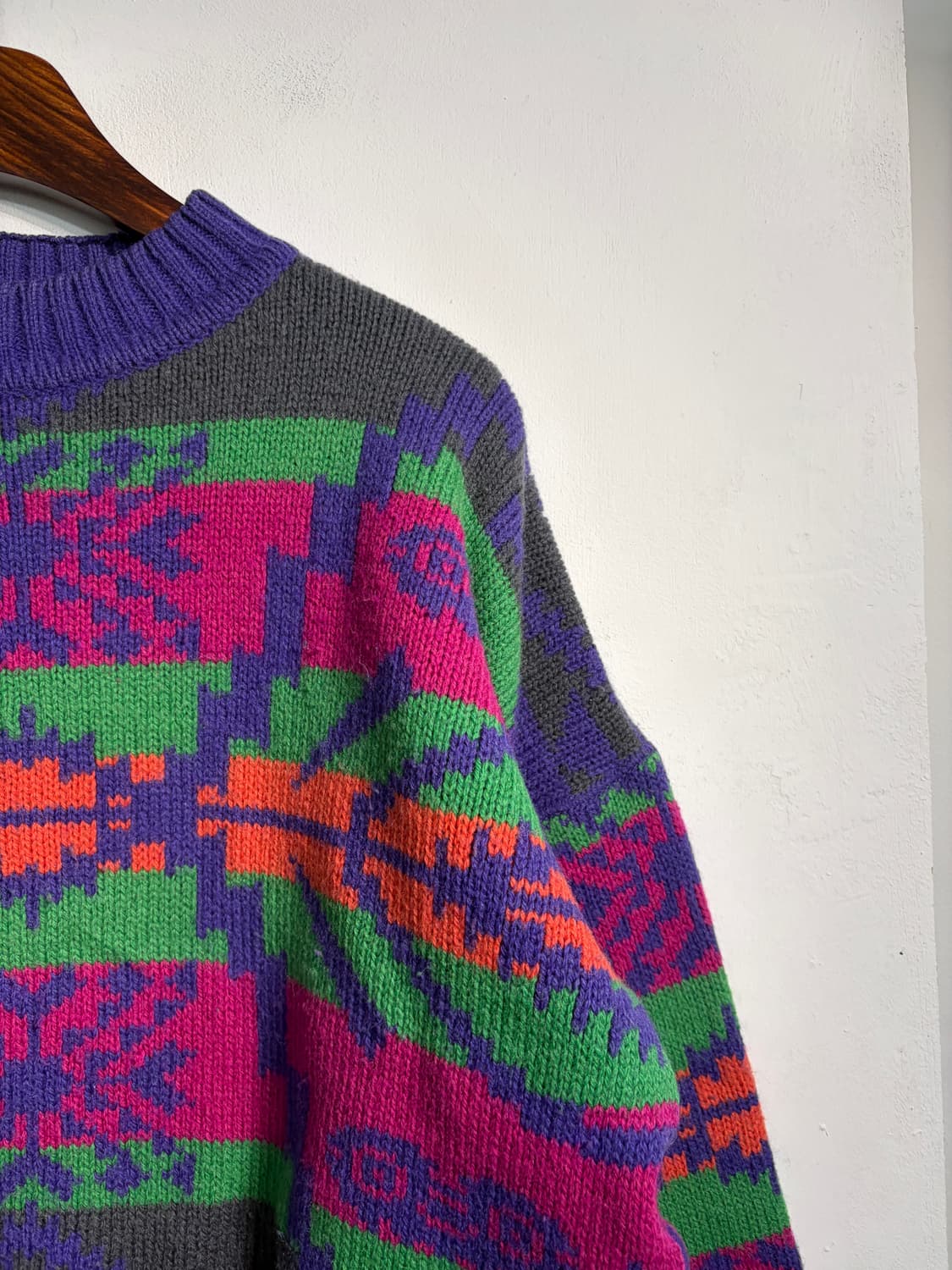 [L] 90s 노르딕 크롭니트  상품이미지4